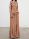 Mutedance 25 Autumn/Winter Elastic Lace Waist Casual Pants Series Flower Dye Handmade MD-MD25FW102-rose (MD25FW101)